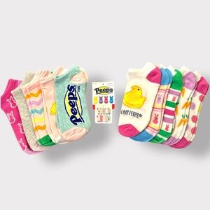 Peeps Women's Colorful Ankle Socks Set (4 Pairs)